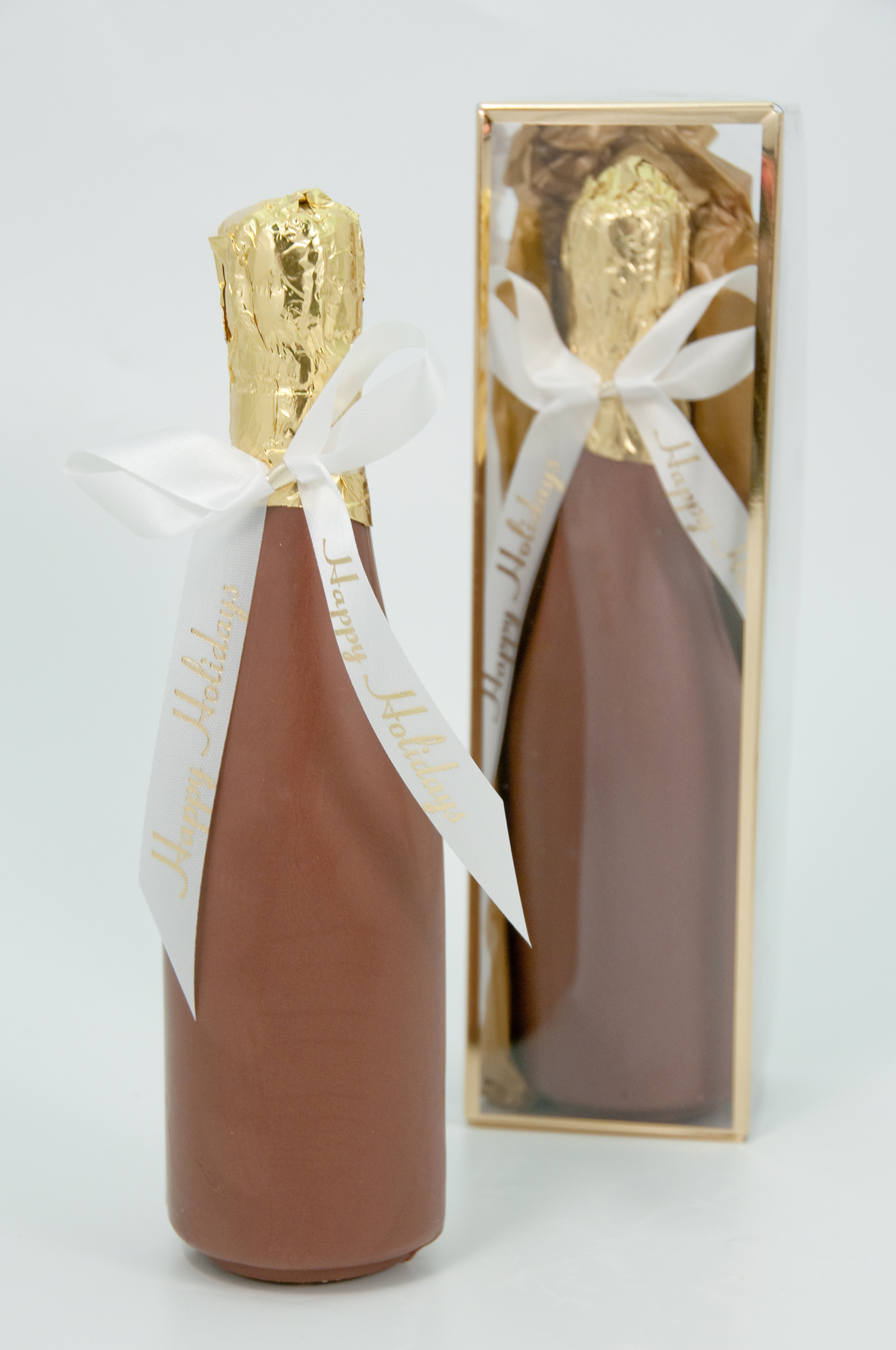 Happy Holidays Champagne Bottle