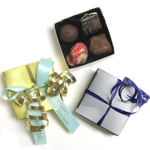 4 Piece Favor Box Assorted Truffles