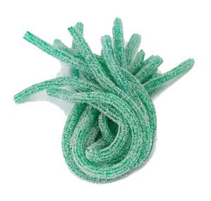 Green Apple Sour Power Straws