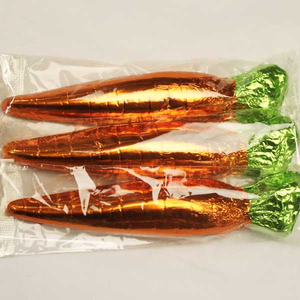 Milk Chocolate Foil Wrapped Carrots