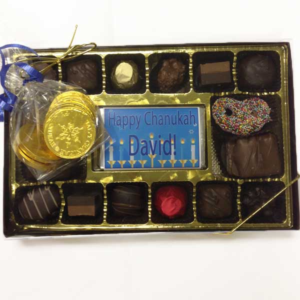 Personalized Assorted Chocolate & Gelt