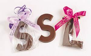 Photo of Chocolate Initials and Numbers