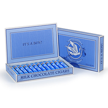 Photo of It's a Boy Chocolate Cigars - Box of 24