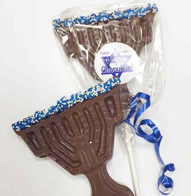 Chocolate Menorah Pop