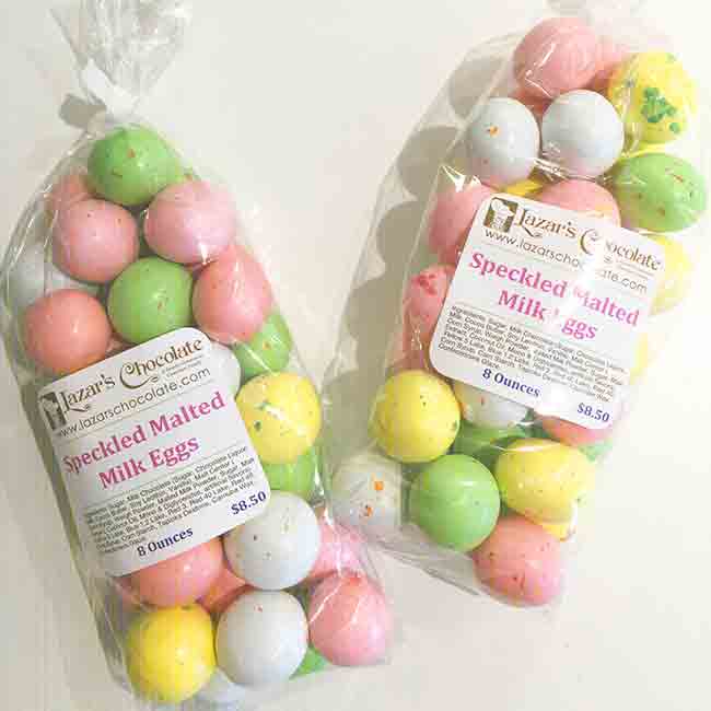 Pastel Chocolate Malted Milk Eggs