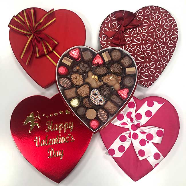 One Pound Heart Box - Assorted Chocolate