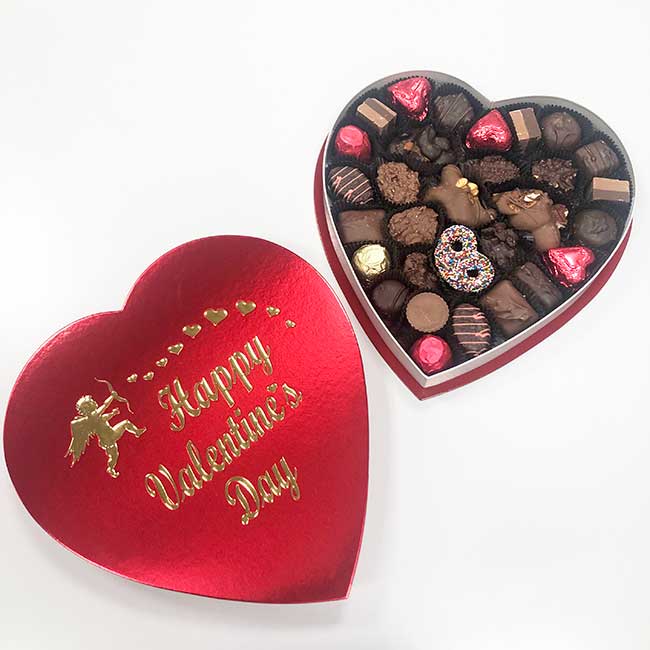 Photo of One Pound Heart Box - Assorted Chocolate