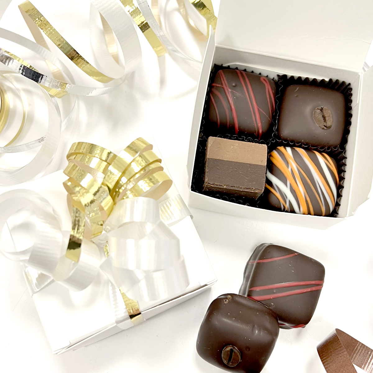 4 Piece Favor Box - Assorted Truffles