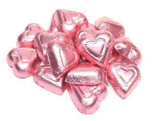 Photo of Milk Chocolate Pink Hearts