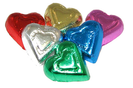 Photo of Milk Chocolate Rainbow Hearts