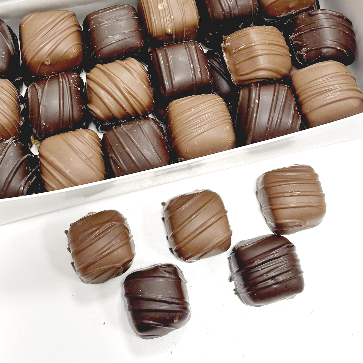 Chocolate Covered Vanilla Caramels