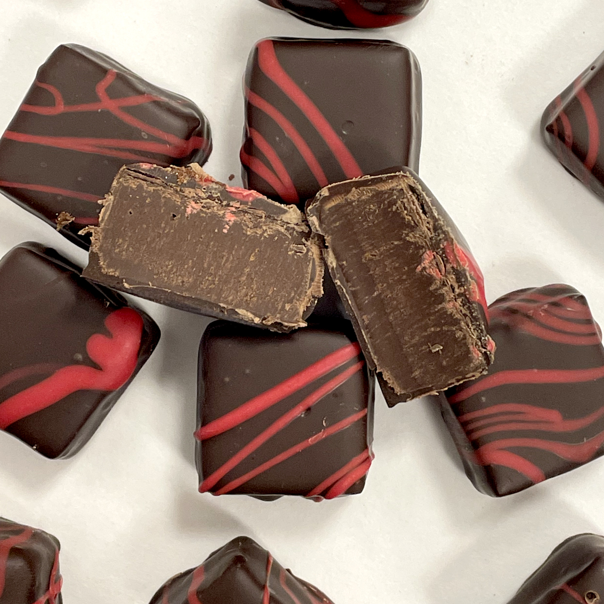 Dark Chocolate Raspberry Truffles