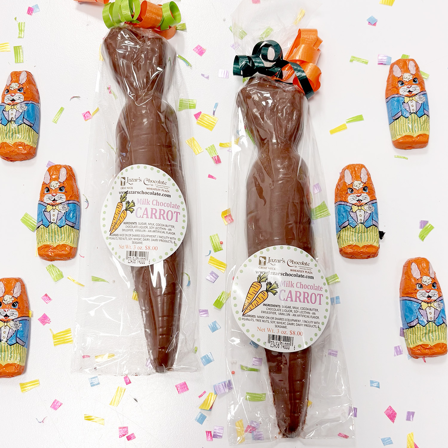 Milk Chocolate Foil Wrapped Carrots