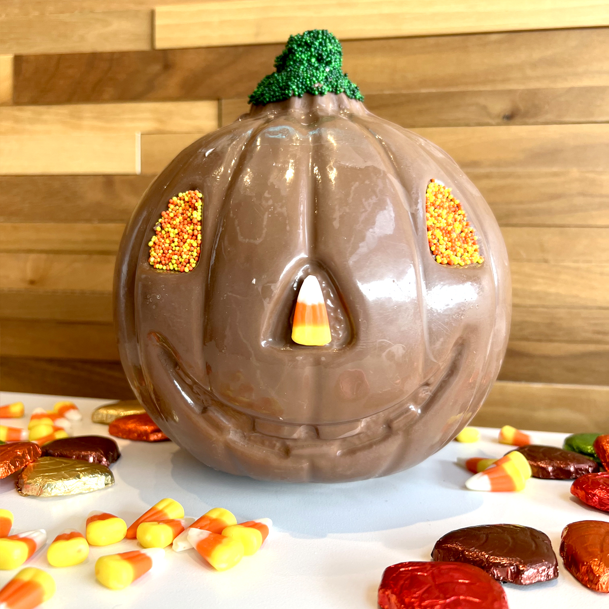 Photo of Semi Solid Decorated Pumpkin