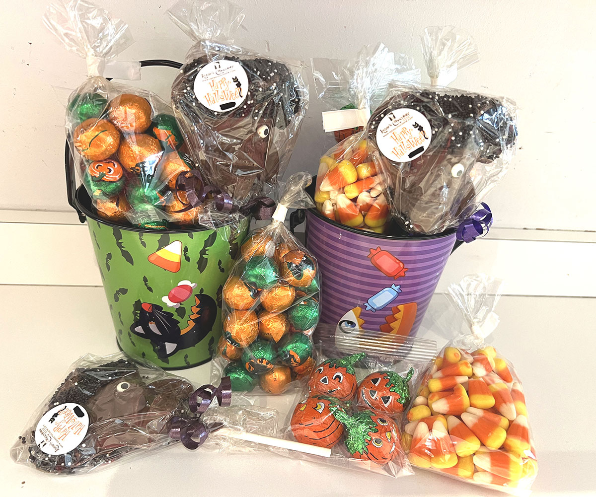 Small Filled Halloween Tin/Pail 