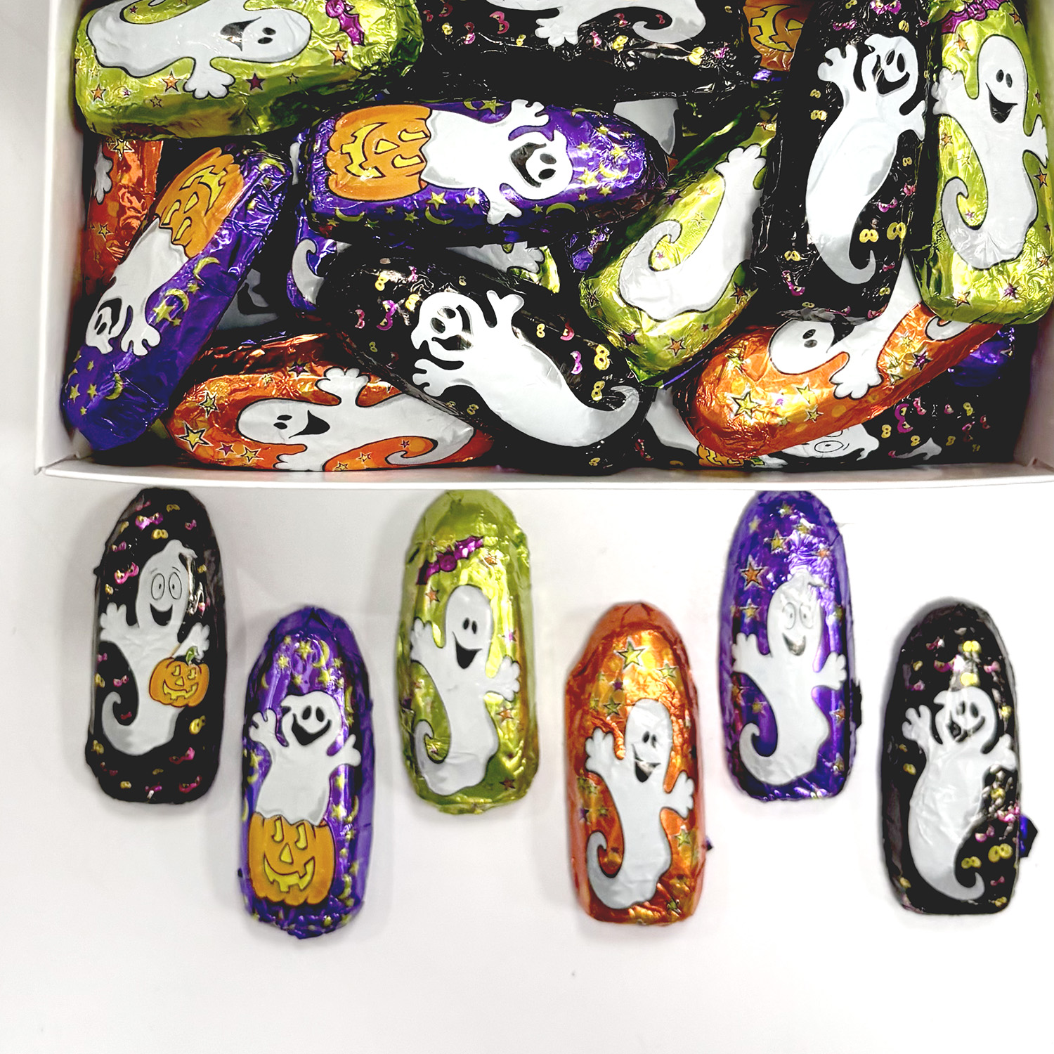 Milk Chocolate Ghosts