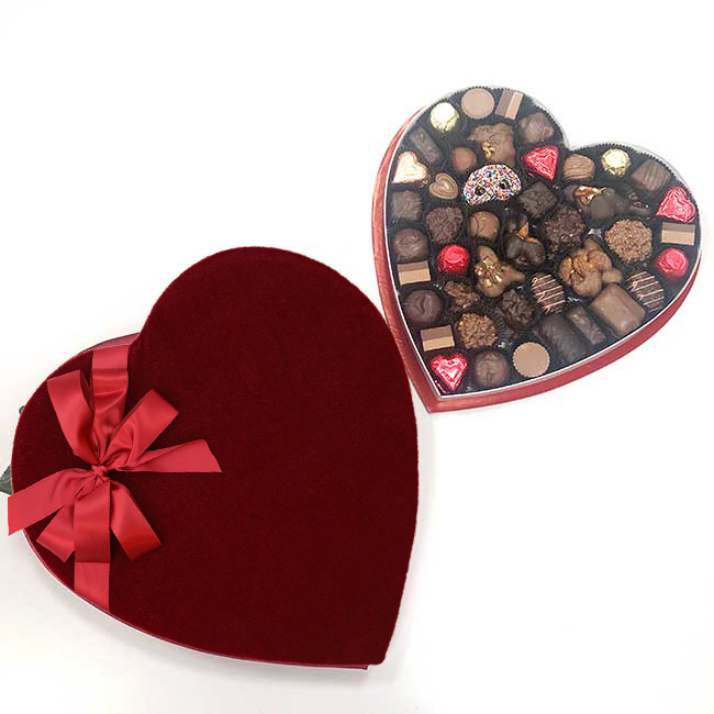 Photo of Two Pound Heart Box - Assorted Chocolate