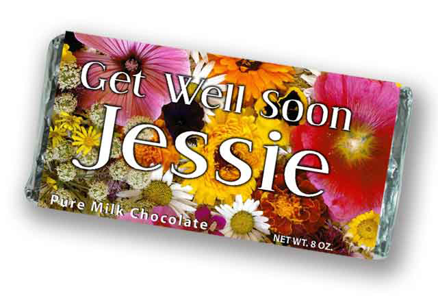 Photo of Personalized Floral Chocolate Bar