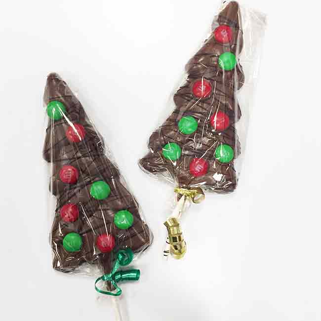 Chocolate Christmas Tree Pop