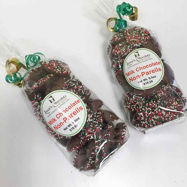 Christmas Chocolate Non-Pareils