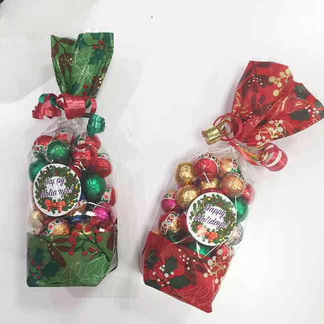Photo of Gift Bag - Milk Chocolate Christmas Balls