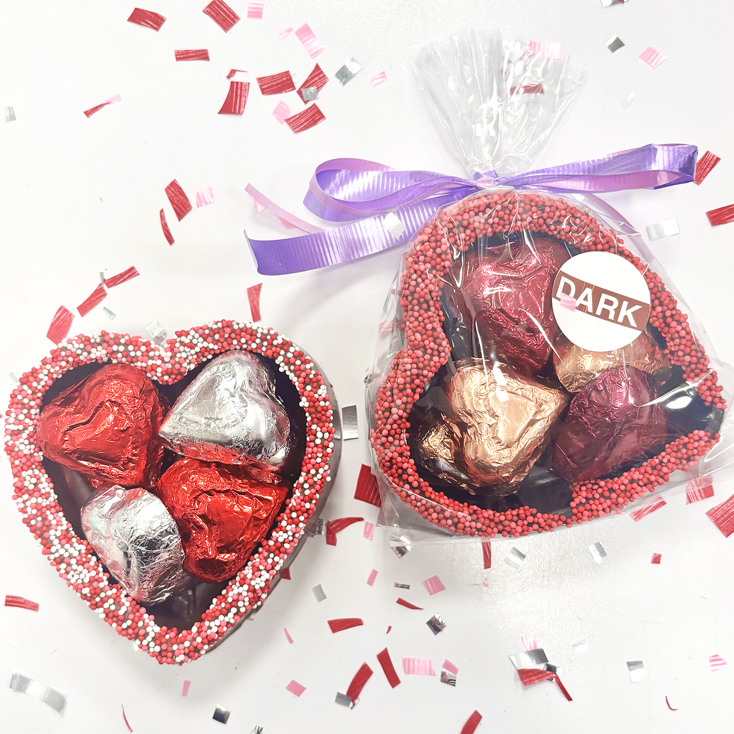 Small Chocolate Filled Heart Dish