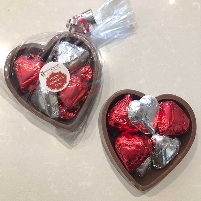 Photo of Small Chocolate Filled Heart Dish