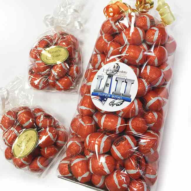 Milk Chocolate Footballs - Gift Bags