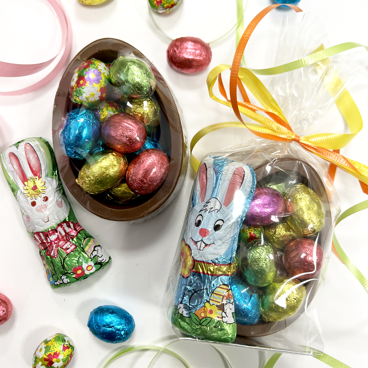 Chocolate Egg Dish & Bunny Gift Set