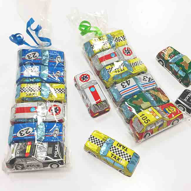 Photo of Mini Milk Chocolate Race Cars - 6 Pack