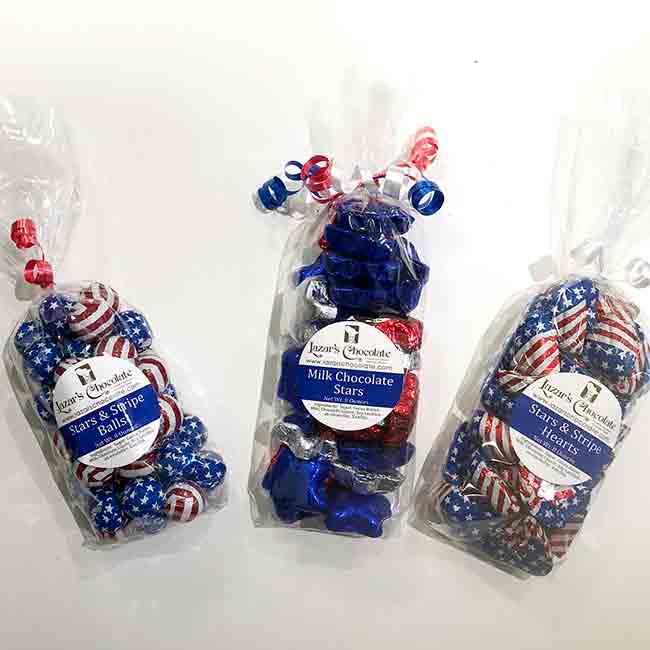 Photo of Milk Chocolate American Theme - Cellophane Bag