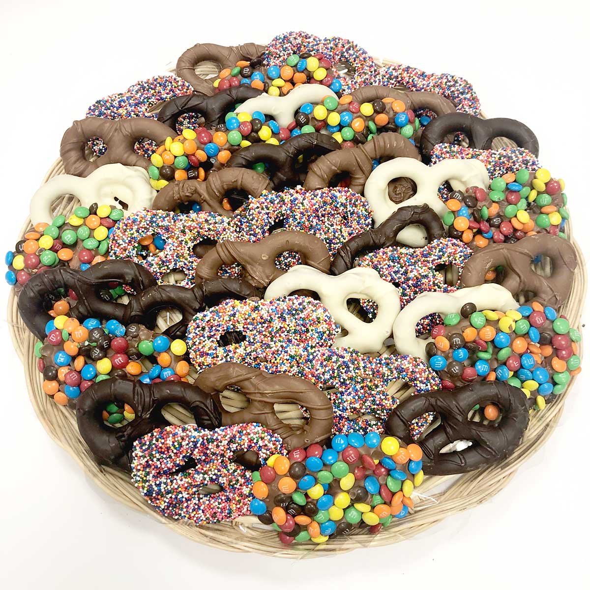 Hazel & Creme Chocolate Covered Pretzels - HAPPY BIRTHDAY Chocolate Gift  Box - Birthday Food Gifts - Gourmet Food Gift (Large Box) Large (Pack of 1)