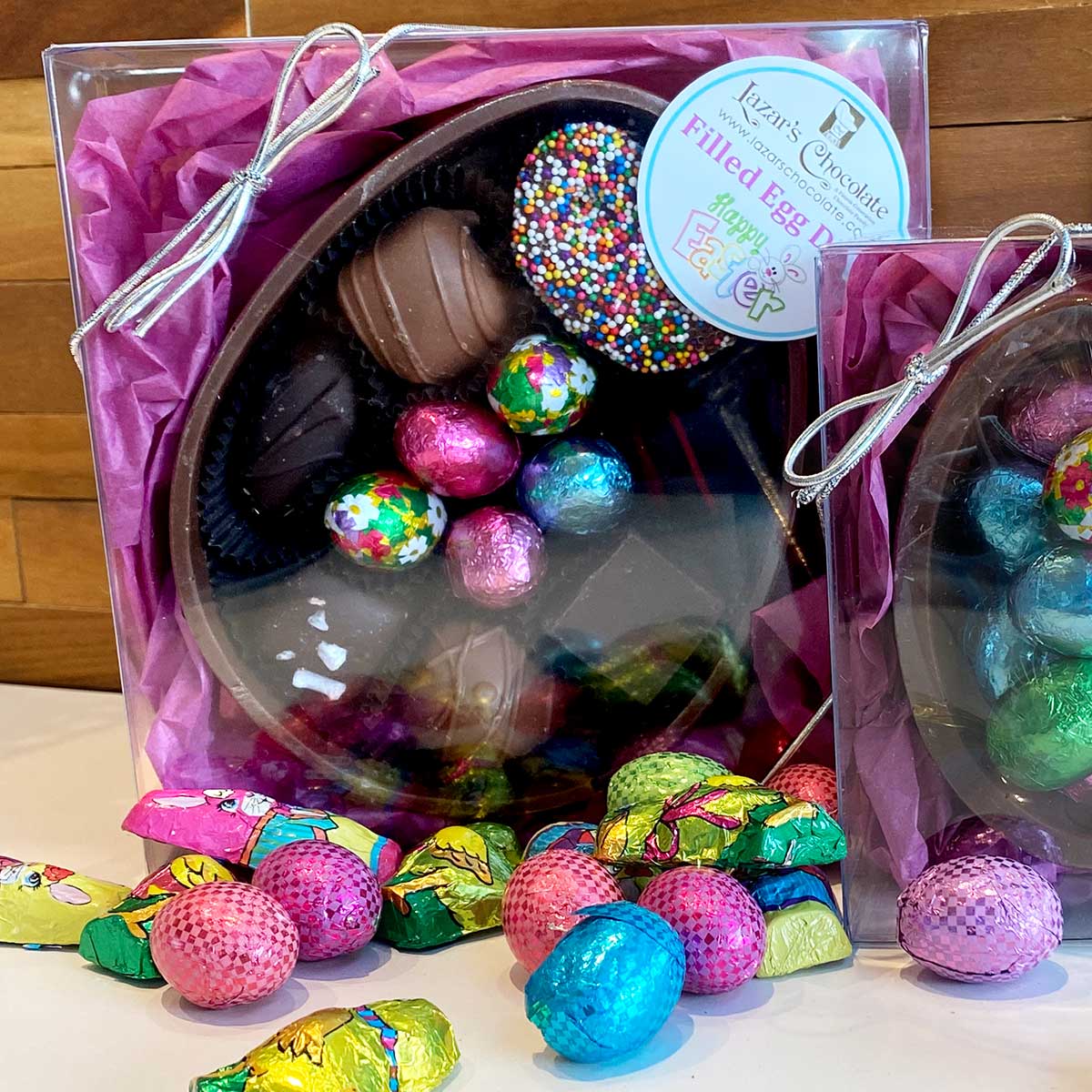 Chocolate Egg Dish - Assorted Chocolate & Eggs