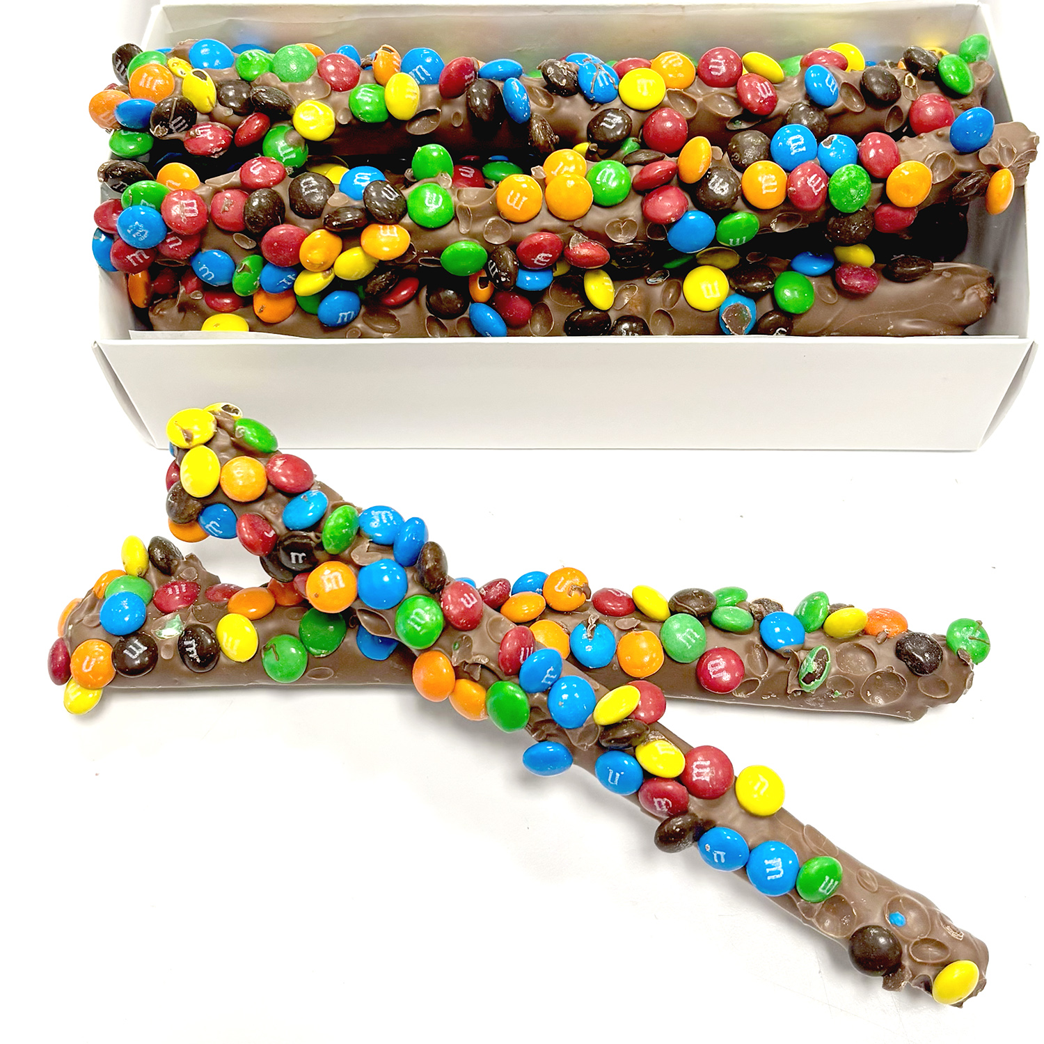 Milk Chocolate M&M Pretzel Rods