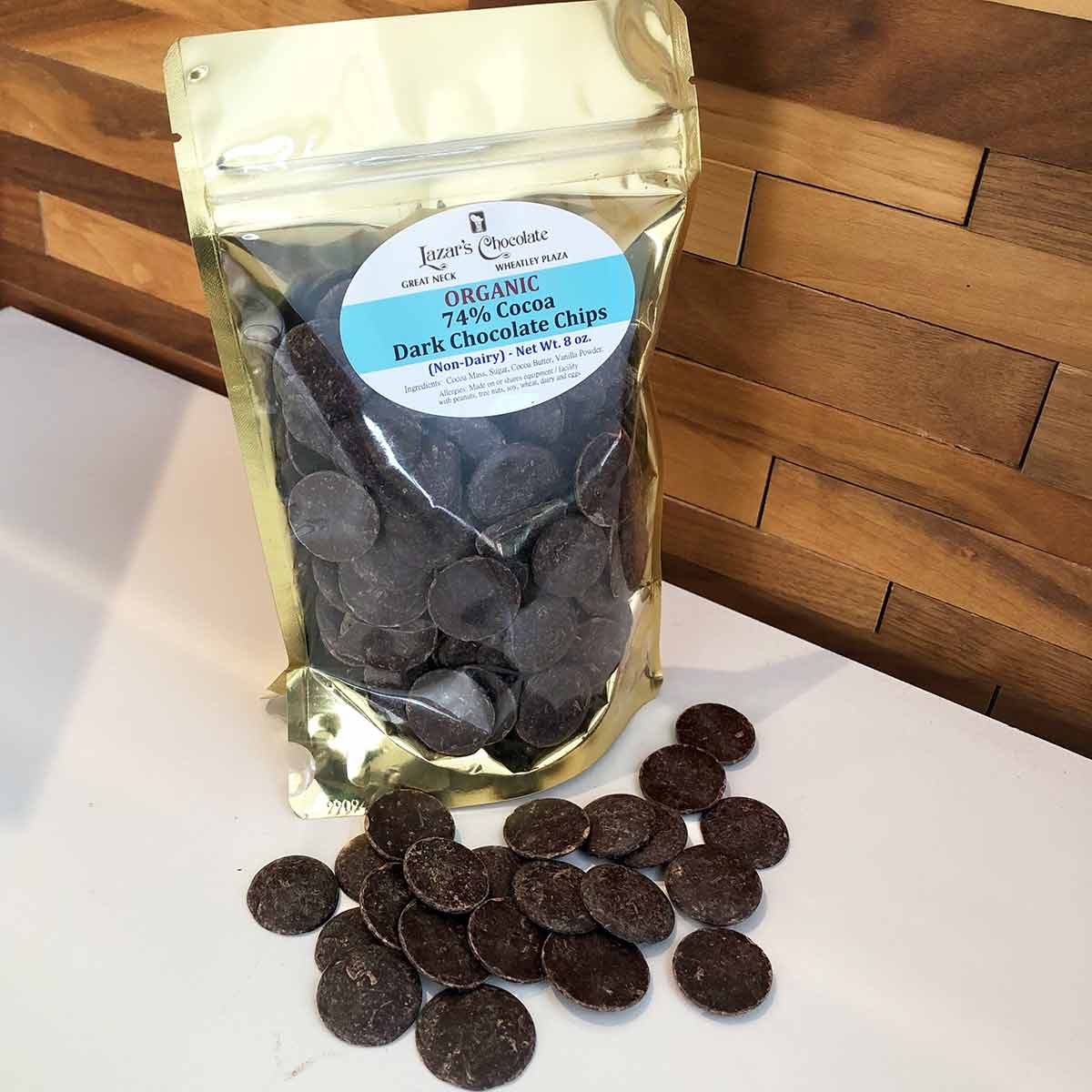 Photo of Dark Chocolate Chips - 74 % Cocoa - Organic - Non Dairy