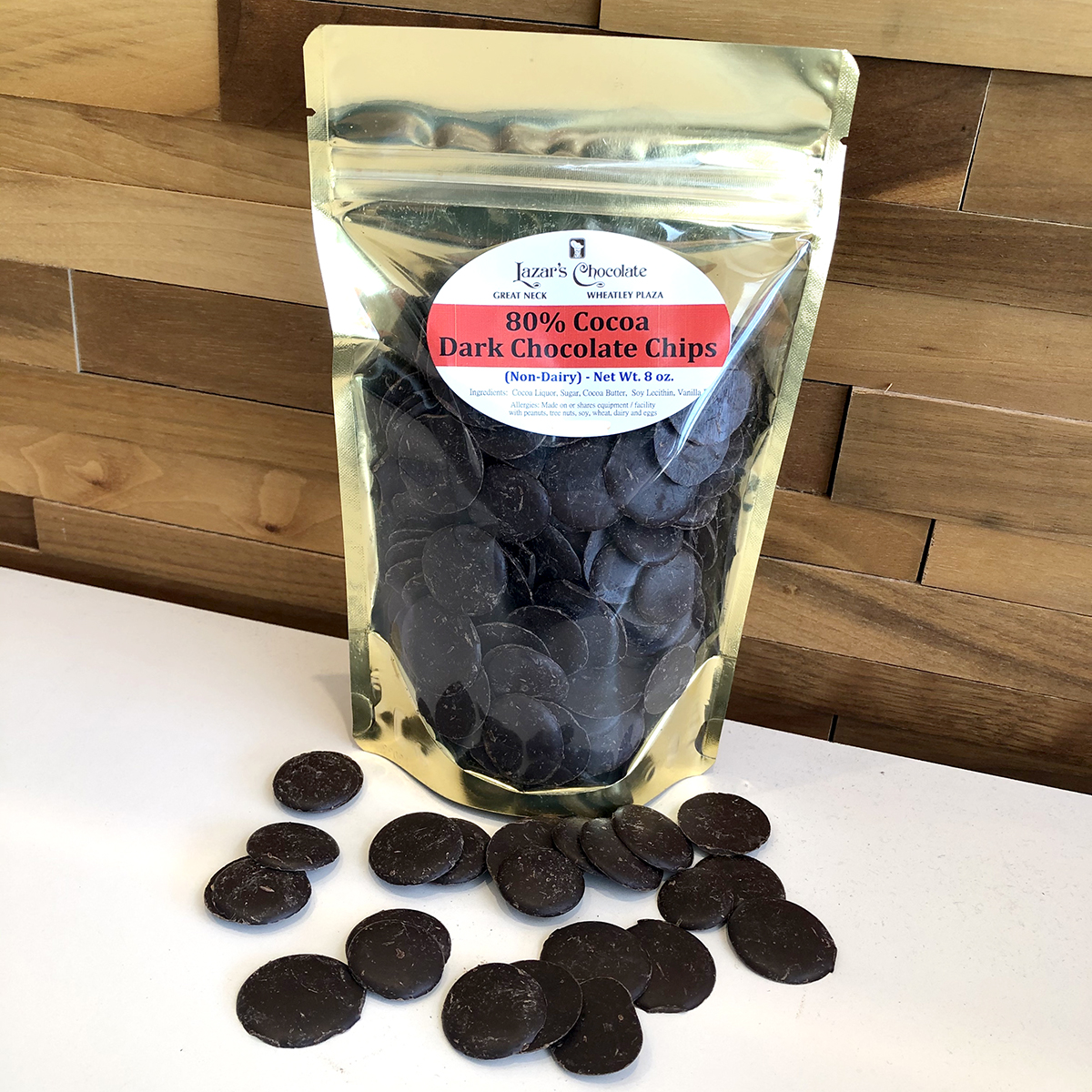 Dark Chocolate Chips - 80 % Cocoa - Non Dairy