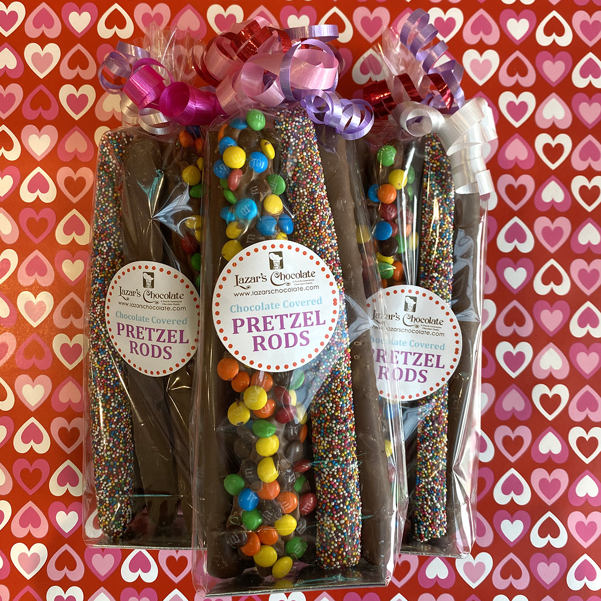 LV Louis Vuitton Theme Chocolate Covered Pretzels Treats - The