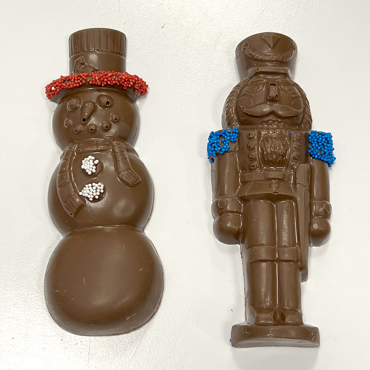Milk Chocolate Nutcracker and Snowman