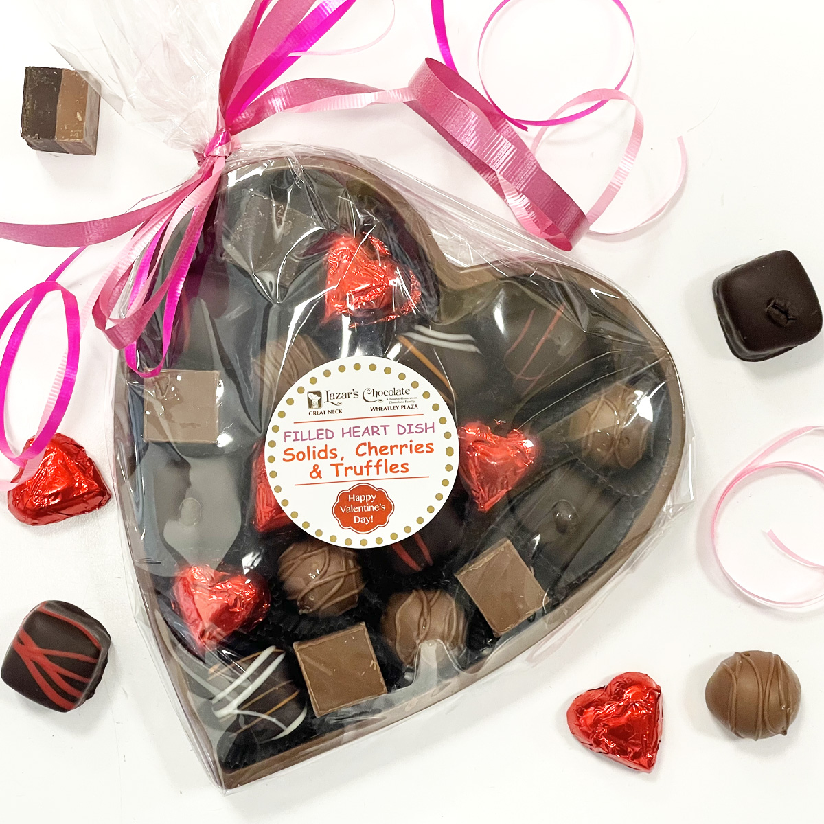 Filled Heart Dish - Truffles, Cherries & Solids