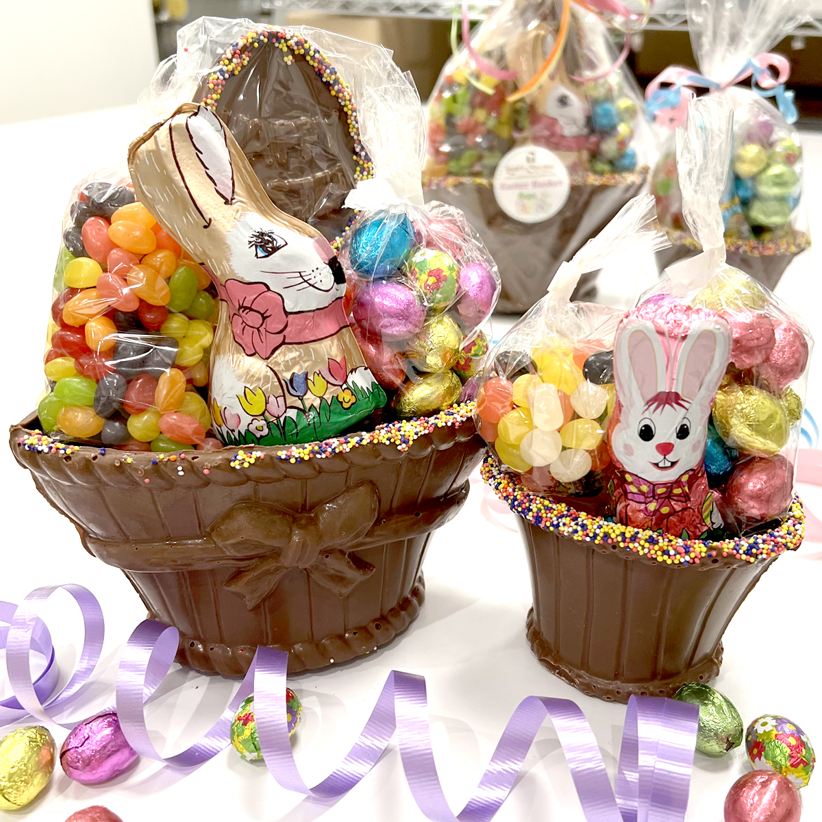 Classic Chocolate Easter Baskets