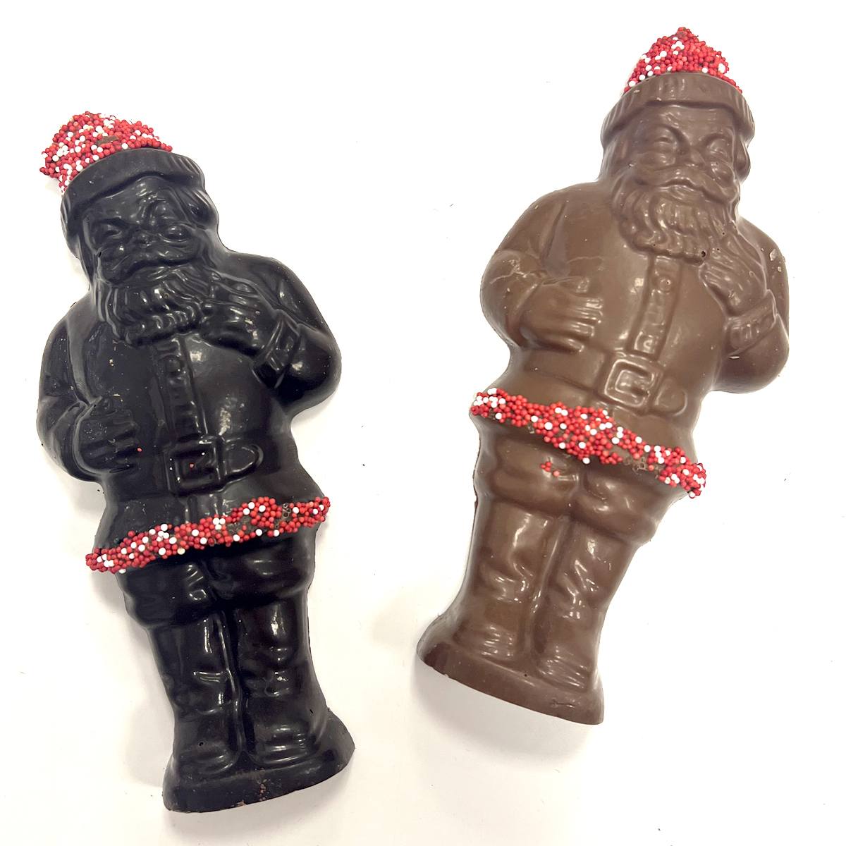 Photo of 2-D (Flat Back) Chocolate Santas