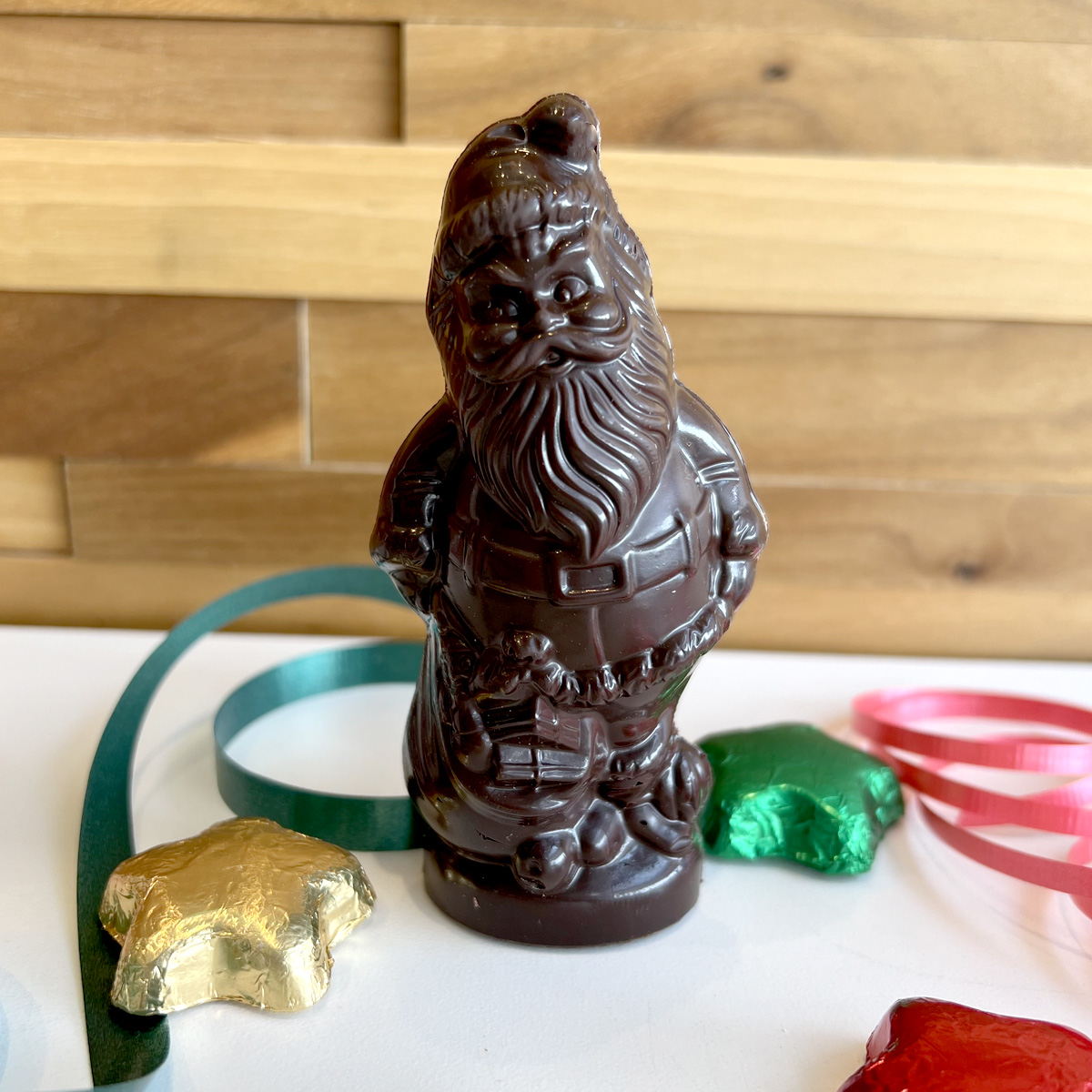 Photo of 3-D Solid Chocolate Santas