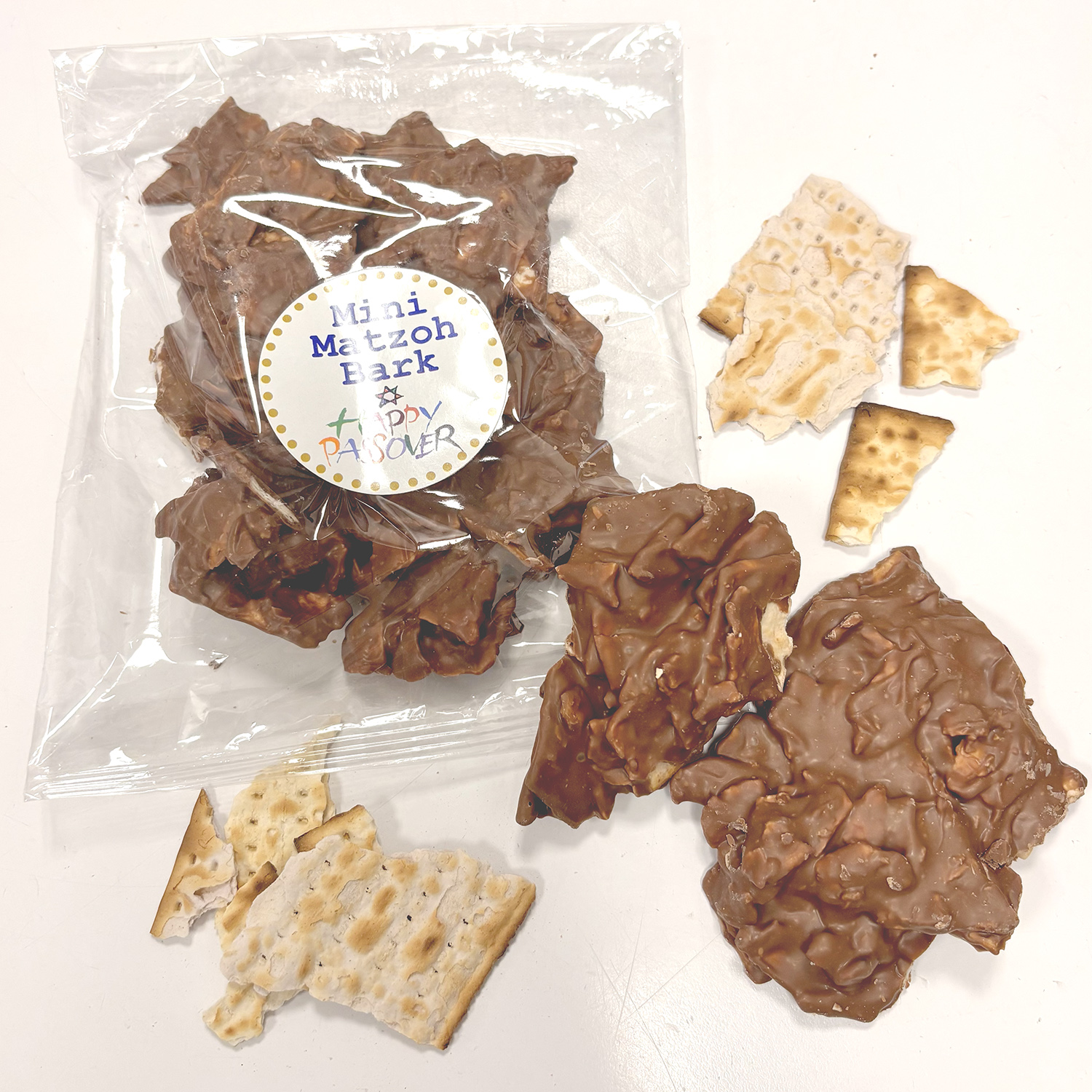 Mini Milk Chocolate Matzoh Bark