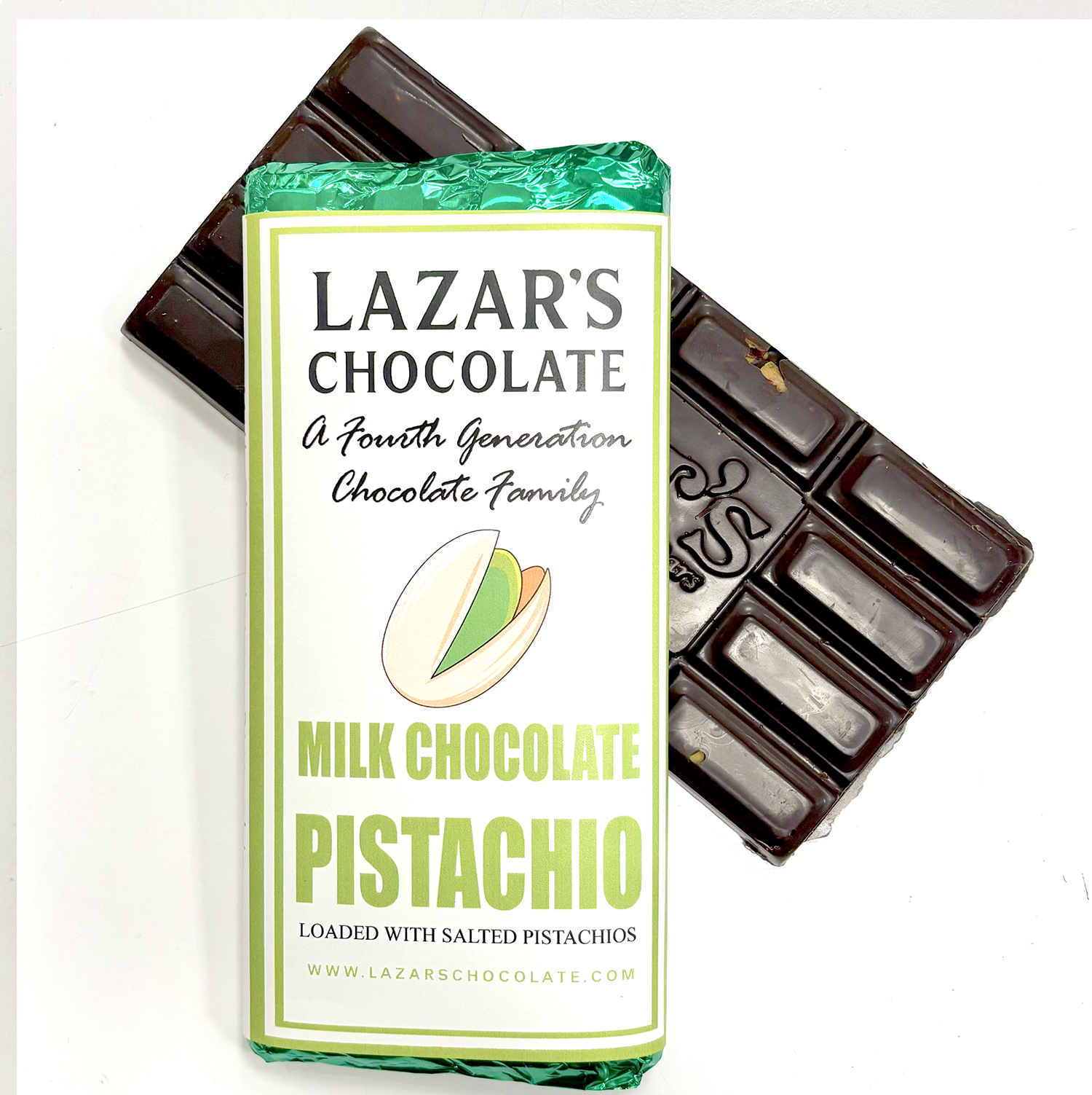 Signature Chocolate Bar - Salted Pistachios