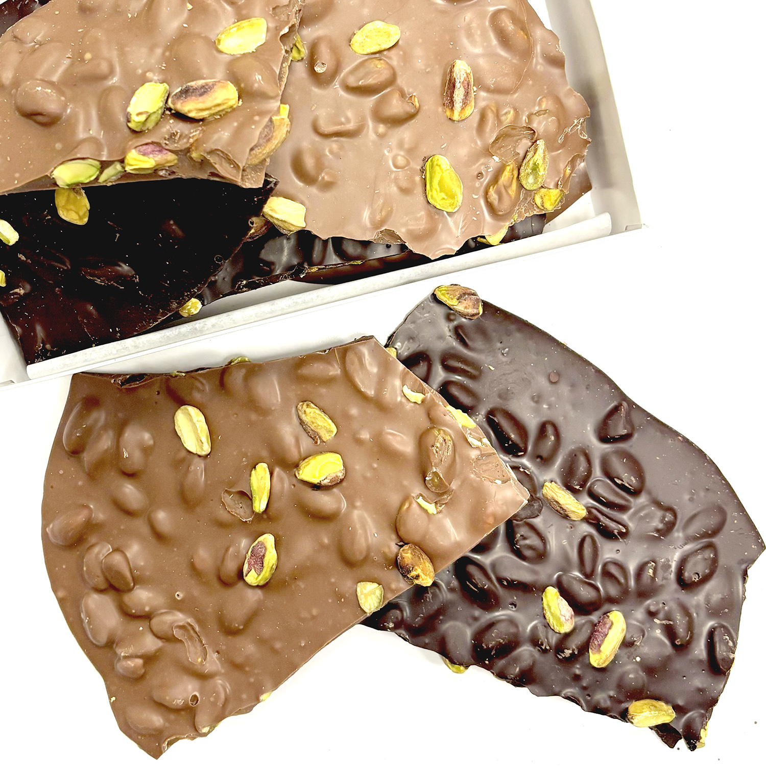 Chocolate Pistachio Bark - Salted