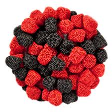 Red and Black Gummy Raspberries (Jelly Belly)