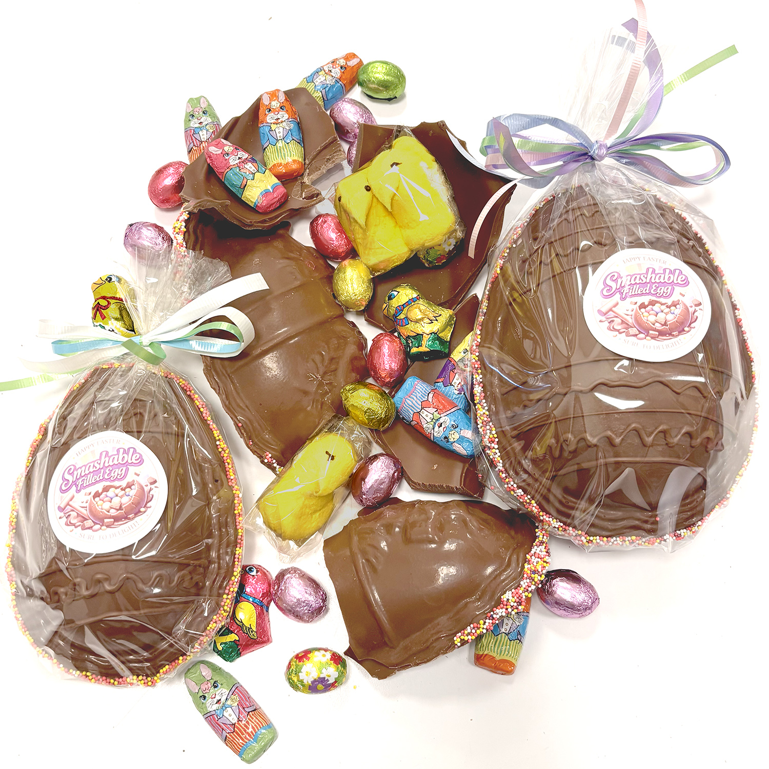 Smashable Filled Chocolate Easter Eggs