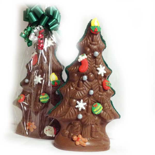 Photo of Decorated Chocolate Christmas Tree