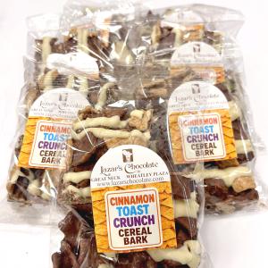Chocolate Cereal Bark - Cinnamon Toast Crunch