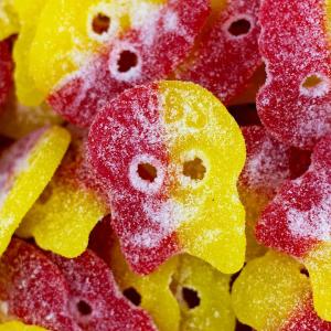 BUBS Swedish Candy  -  Sour Lemon Skulls (Lemony)